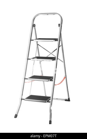 metal ladder isolated on white with clipping path. metal ladders ...
