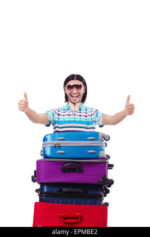 Travelling tourism concept isolated on white Stock Photo - Alamy