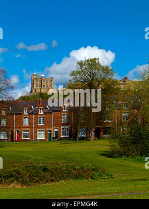 Houses in New Bolsover a model village built 1896 for the Bolsover Mining Company Derbyshire England UK Stock Photo