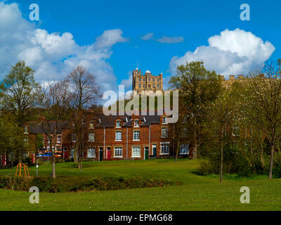 Houses in New Bolsover a model village built 1896 for the Bolsover Mining Company Derbyshire England UK Stock Photo