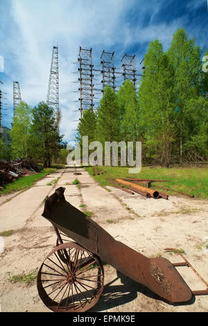 Russian Woodpecker Chernobyl Ukraine Stock Photo