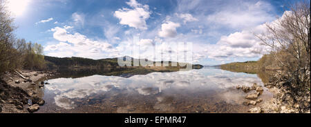 Reflections in Loch Cluanie, Scotland Stock Photo