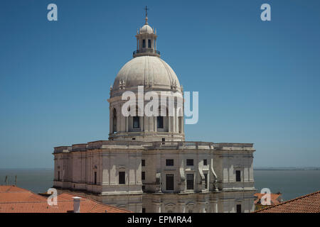 church of Santa Engracia used as National Pantheon Alfama Lisboa, Portugal Stock Photo