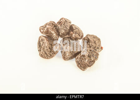 Black dry plumes, isolated on white background Stock Photo