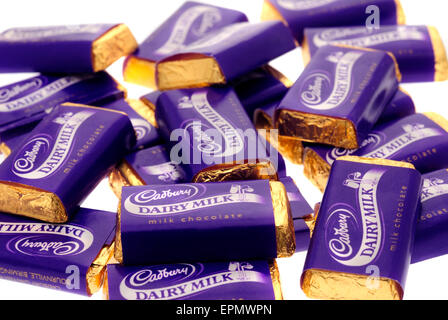 Cadbury Dairy Milk Miniatures Chocolates Stock Photo