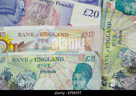 English ten pound note on a white background Stock Photo - Alamy