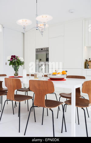 Modern domestic kitchen, London, UK Stock Photo