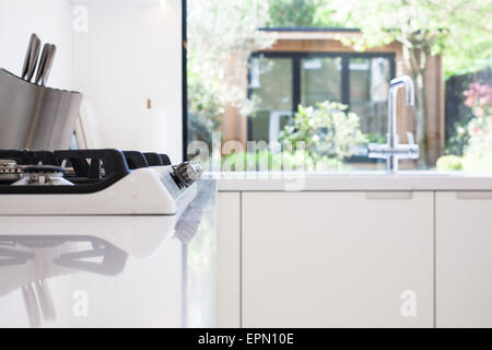 Modern domestic kitchen, London, UK Stock Photo