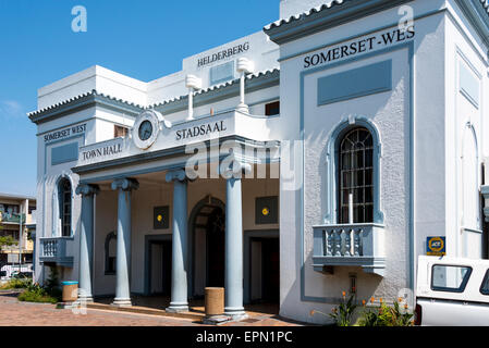 Town Hall, Main Street, Somerset West, Helderberg District, Cape Peninsula, Western Cape Province, Republic of South Africa Stock Photo