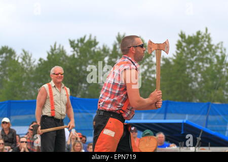 Axe Throwing Stock Photo