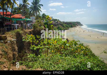 Varkala is town in Thiruvananthapuram district situated in the Indian state of Kerala. Stock Photo