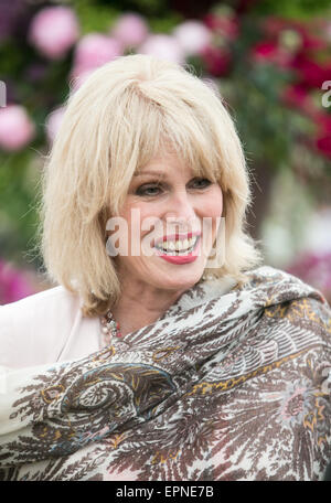 Actress,activist,campaigner and writer,Joanna Lumley at the RHS Chelsea Flower show 2015 Stock Photo