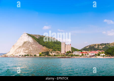 Panoramic landscape of Kavarna, coastal town and seaside resort in northeastern Bulgaria, Black Sea coast Stock Photo