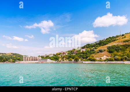 Landscape of Kavarna, coastal town and seaside resort in the Dobruja region of northeastern Bulgaria, Black Sea coast Stock Photo