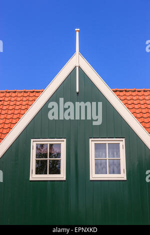 The old historic town of Marken, north of Amsterdam, the Netherlands. Stock Photo
