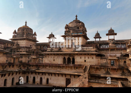 Jahangir Mahal or Orchha Palace is citadel and garrison located in Orchha. Madhya Pradesh. India Stock Photo