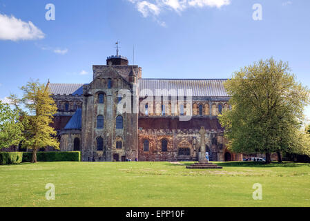 Romsey Abbey, Romsey, Hampshire, England, UK Stock Photo