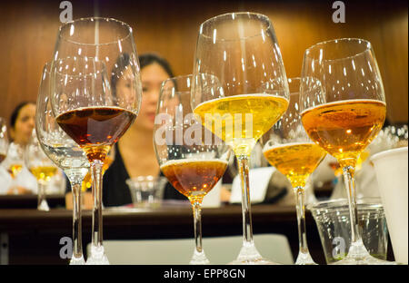 beer tasting class at City Tech Brooklyn New York City Stock Photo