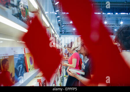 Turin, Italy. 20th May, 2015. The 28th International Book Fair of Turin has recorded 341,000 admissions, with Germany as Guest Country of Honor. © Elena Aquila/Pacific Press/Alamy Live News Stock Photo
