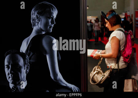 Turin, Italy. 20th May, 2015. The 28th International Book Fair of Turin has recorded 341,000 admissions, with Germany as Guest Country of Honor. © Elena Aquila/Pacific Press/Alamy Live News Stock Photo