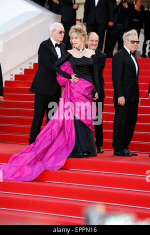 Cannes, France. 20th May, 2015. Jane Fonda .premiere 'Youth'.Cannes Film Festival 2015.Cannes, France.May 20, 2015. Credit:  Roger Harvey/Globe Photos/ZUMA Wire/Alamy Live News Stock Photo