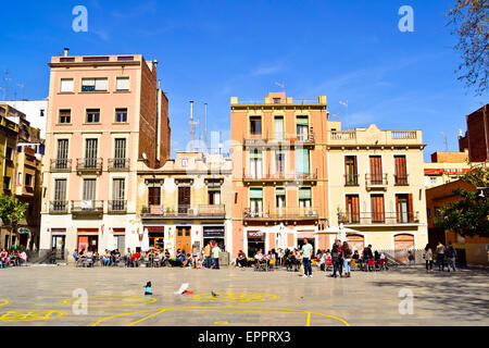 Plaça del Sol. Gracia quarter. Barcelona, Catalonia, Spain Stock Photo ...