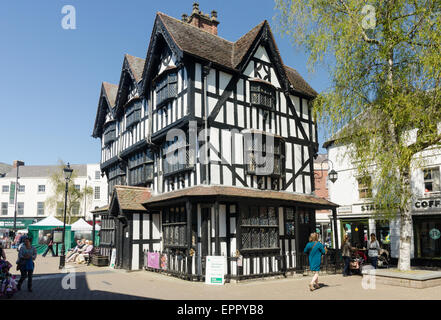The Old House black and white half-timbered house in High Town, Hereford was built in 1621 and is now a museum
