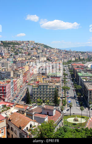 Naples view from Posillipo, Italy Stock Photo
