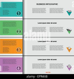 corporate infographic success timeline banner in 3 step vector Stock ...