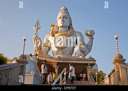 giant Lord Shiva statue at Murudeshwar temple, Murudeshwar, Karnataka, India, Asia Stock Photo