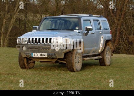 Hummer H3 driving off road Stock Photo