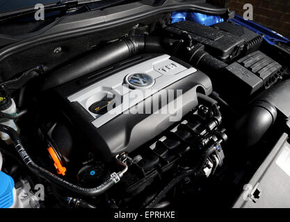 2008 VW Volkswagen Scirocco coupe engine Stock Photo
