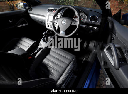 2008 VW Scirocco sports coupe interior Stock Photo