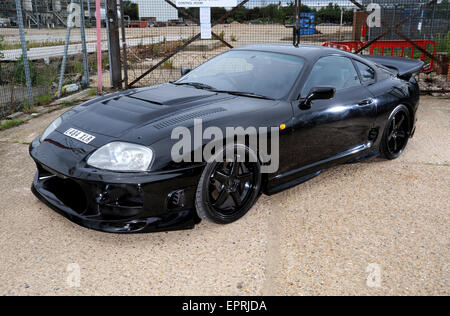 modified 1993 Toyota Supra Mk IV A80 shape Japanese sports car Stock Photo