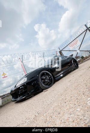 modified 1993 Toyota Supra Mk IV A80 shape Japanese sports car Stock Photo