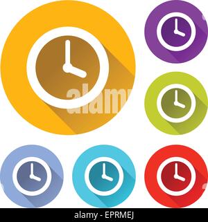 Time clock watch Stock Vector Image & Art - Alamy