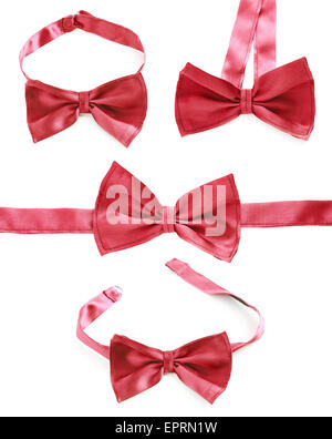 Red bow tie isolated Stock Photo