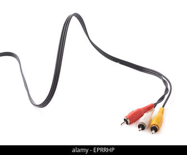 Composite video RCA cable connector Stock Photo