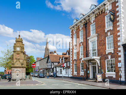 St Peter's Square in the historic town centre, Ruthin, Denbighshire, Wales, UK Stock Photo