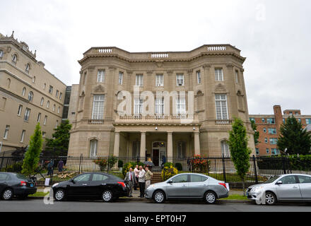 Washington, DC, USA. 21st May, 2015. Photo taken on May 21, 2015 shows the overall look of the Cuban Interests Section in Washington, DC, capital of the United States. © Bao Dandan/Xinhua/Alamy Live News Stock Photo