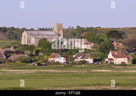 Salthouse church and village, north Norfolk coast, England UK Stock Photo