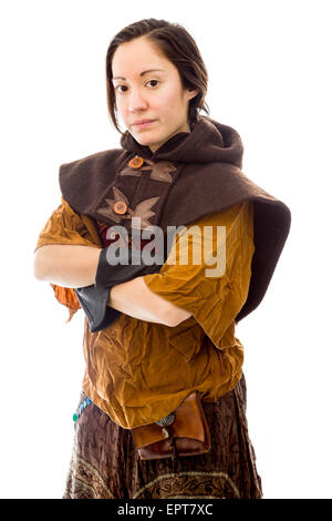 Young adult caucasian woman isolated on a white background Stock Photo