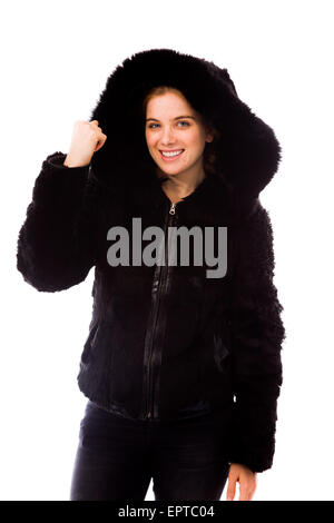 Young adult caucasian woman isolated on a white background Stock Photo