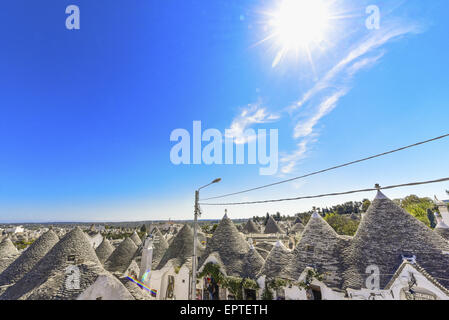 Trullo, Trulli, Alberobello, Apulia, Italy, UNESCO World Heritage Site Stock Photo