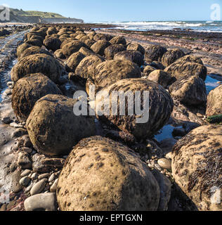 Bowling Ball Beach, at Schooner Gulch State Beach near Mendocino, California. Stock Photo