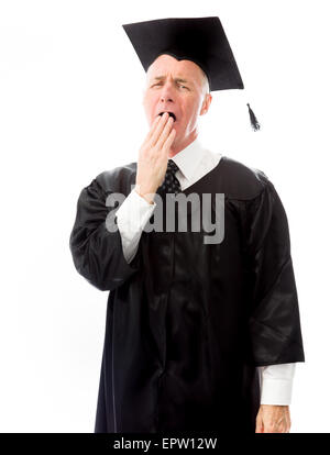 senior caucasian man isolated on a white background