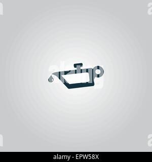 simple engine oil icon Stock Vector