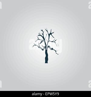 Tree Silhouette icon Stock Vector