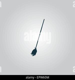 Broom vector icon. Stock Vector