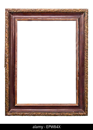 old vintage picture frames isolated on white background Stock Photo